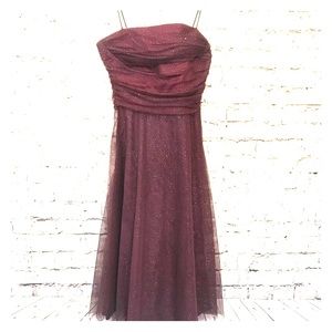 Eliza J SZ 10 Tulle Spaghetti Strap Cocktail Dress